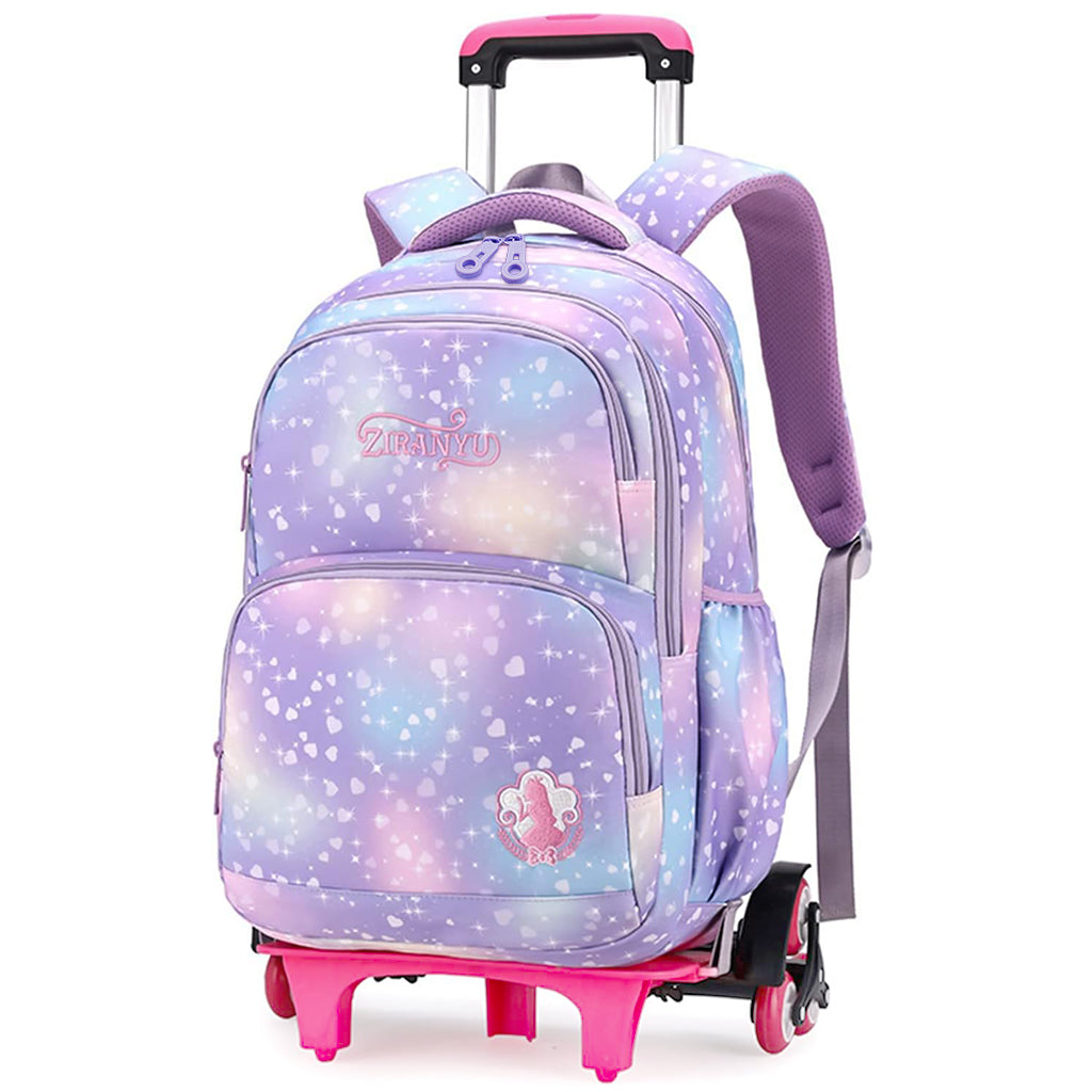 PALAY® School Backpack on 6-Wheel Backpack with Retractable Pull Handle School Backpack Detachable Wheel Stand Design Fashion Travel Backpack School Gift for Kids 6-12 Years Old PALAY® School Backpack on 6-Wheel Backpack with Retractable Pull Handle School Backpack Detachable Wheel Stand Design Fashion Travel Backpack School Gift for Kids 6-12 Years Old